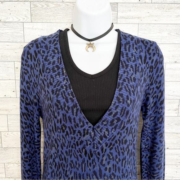 EXPRESS DESIGN STUDIO Leopard Print Pullover Sweater, M - Picture 6 of 10